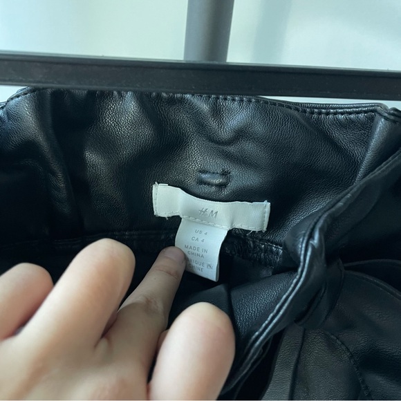 H&M Faux Leather Trousers - Picture 3 of 5